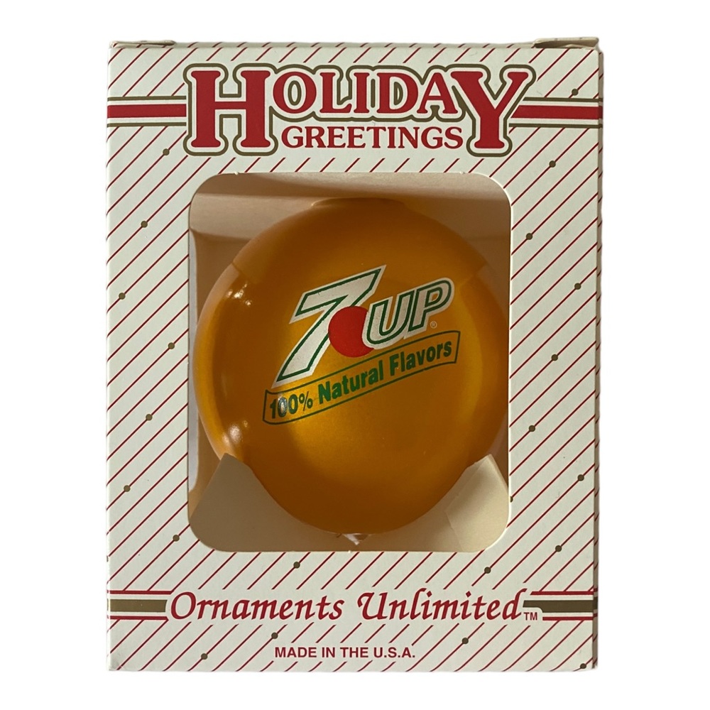 Vintage 7UP ornament NOS
